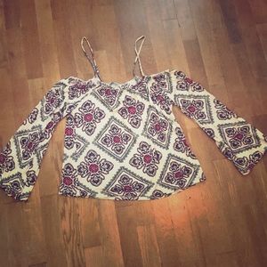 Long cap sleeve shirt